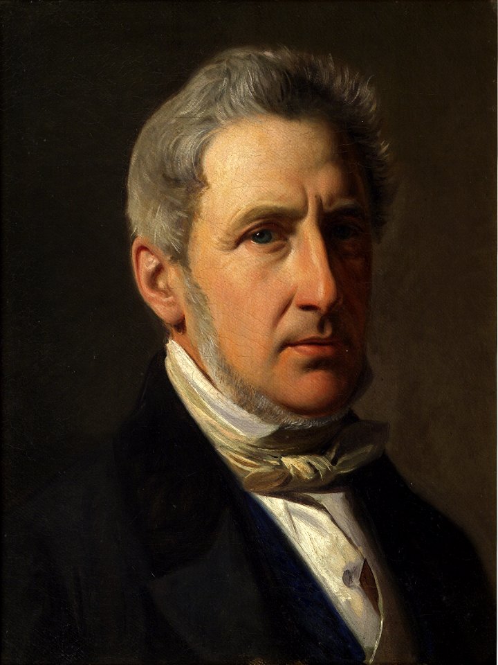 Constantin Hansen, Portræt af godsejer Alfred Hage (1803-1872), ca. 1856, 0083NMK, Nivaagaards Malerisamling