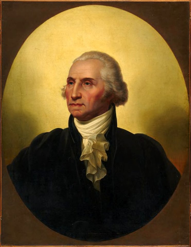 Constantino Brumidi - George Washington (1732-1799), after Rembrandt Peale (1778-1860) - H53 - Harvard Art Museums