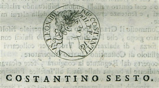Constantino sesto - Fanelli Francesco - 1695