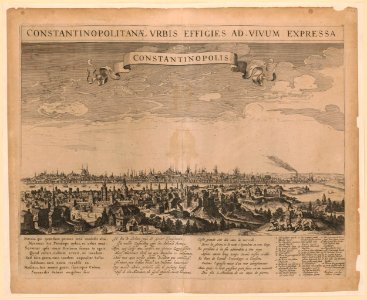 Constantinopolitanæ urbis effigies ad vivum expressa, Constantinopolis - Rombout van den Hoeÿe excudit. LCCN2004672546