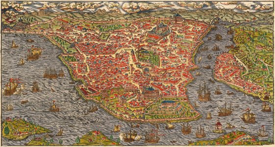 Constantinople, 1578 (Münster). Free illustration for personal and commercial use.