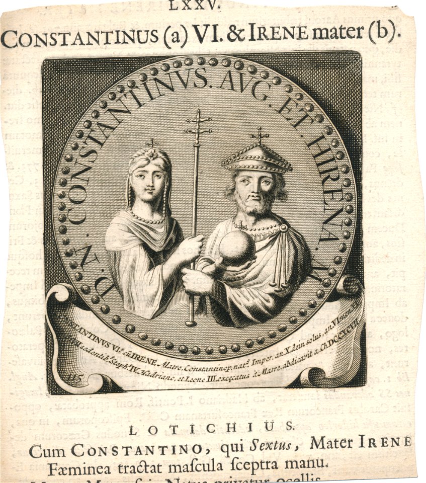 Constantinus VI. & Irene mater Erfgoedcentrum Rozet 300 191 d 6 C 38