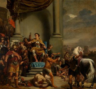 Consul Titus Manlius Torquatus laat zijn zoon onthoofden Rijksmuseum SK-A-613