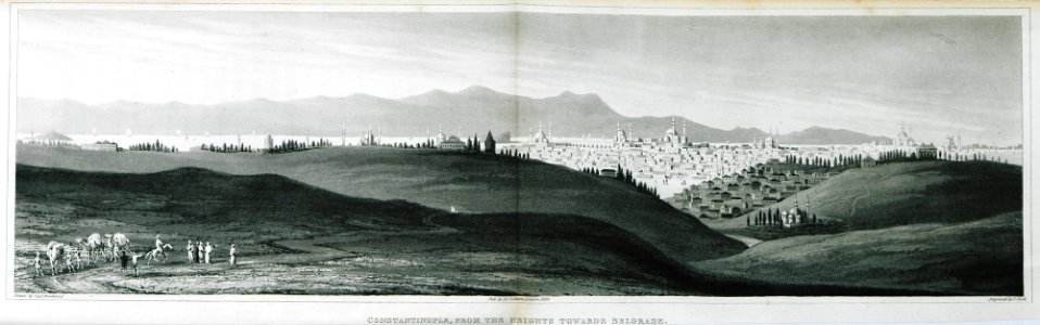 Constantinople, from the heights towards Belgrade - Frankland Charles Colville - 1829