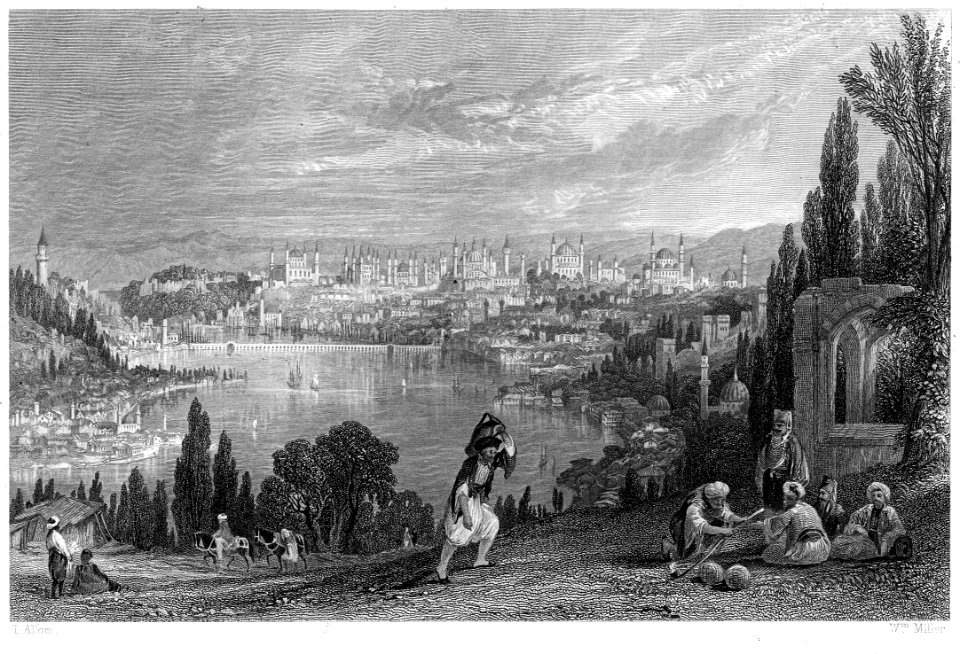 Constantinople engraving by William Miller after T Allom