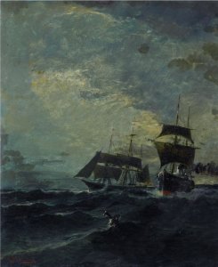 Κωνσταντίνος Βολανάκης - Βάρκες στη θάλασσα