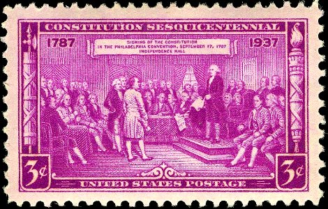 Constitution Sesquicentennial 1937 Issue-3c