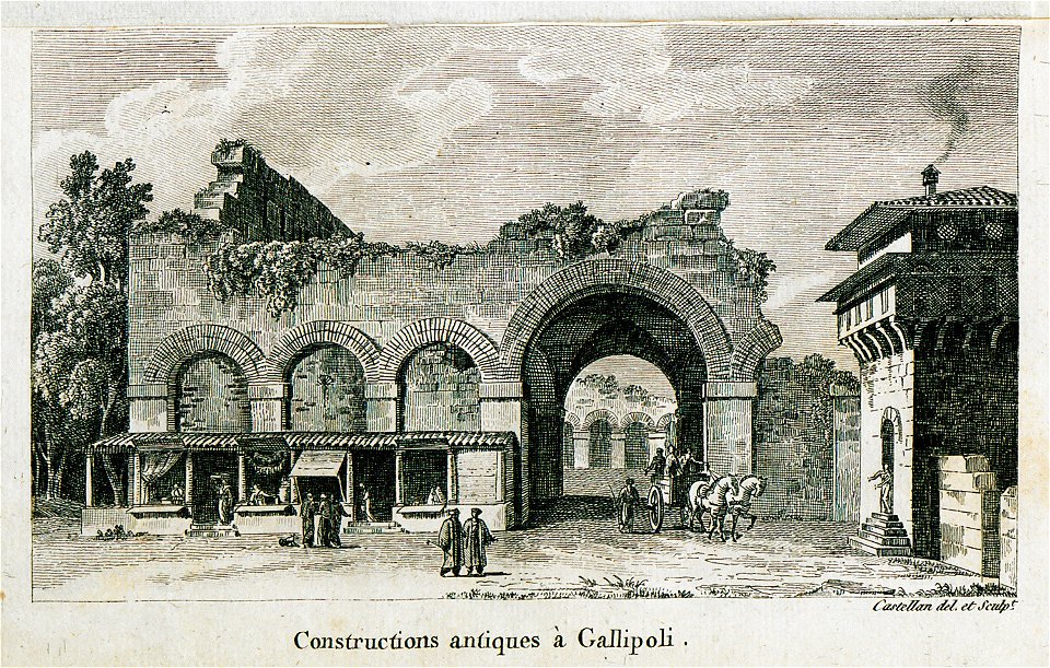 Construction antiques à Gallipoli - Castellan Antoine-laurent - 1811