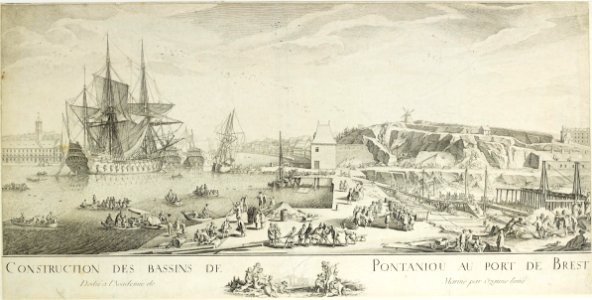 Construction des bassins de Pontaniou au port de Brest (Nicolas Ozanne)