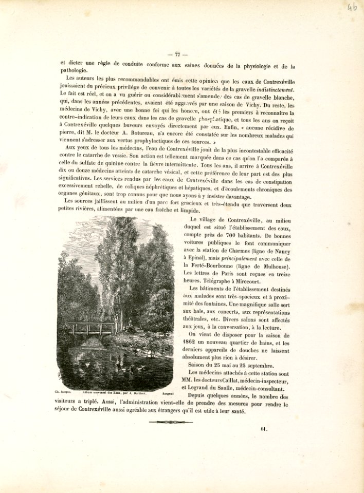 Contréxeville , Parc et rivière - Fonds Ancely - B315556101 A BERTHIER 087