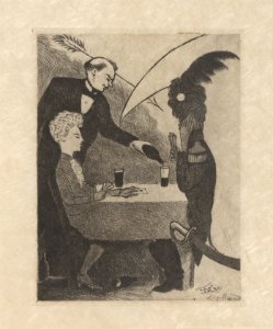 Contes d'Horace van Offel - Les flèches et la faux, Léon Spilliaert, Mu.ZEE Oostende, SM002175q