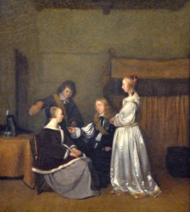 Conversation galante-Gerard ter Borch