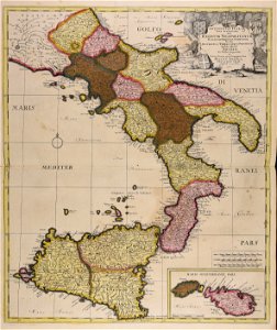 Continentis Italiae pars australior sive regnum Neapolitanum Hispaniae obediens subdivisum in... - CBT 5882238