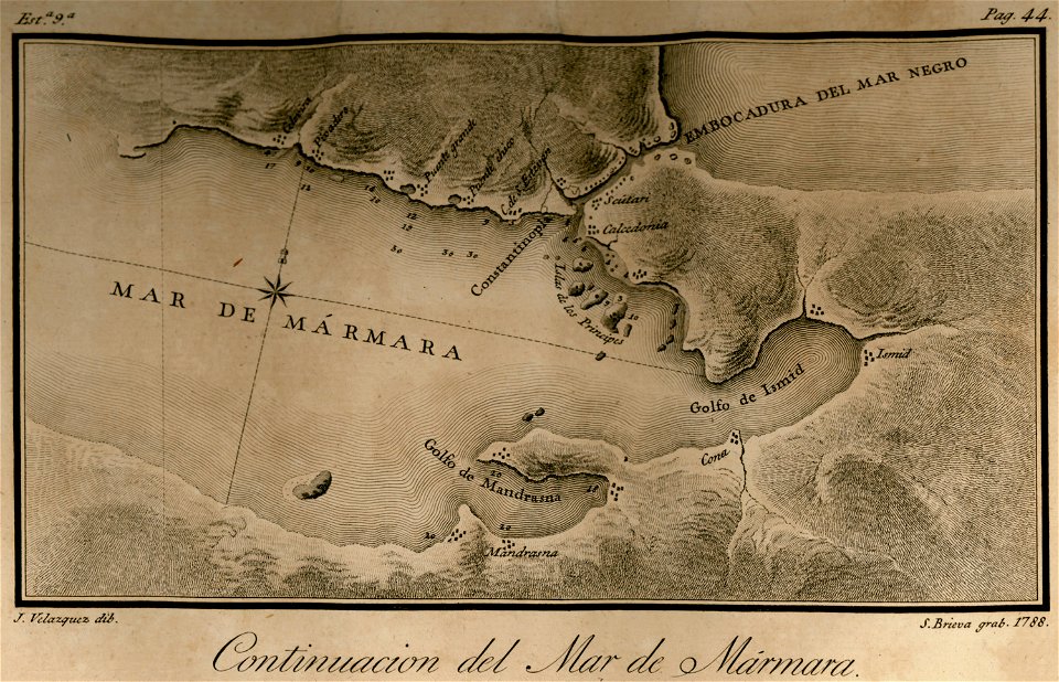 Continuacion del Mar de Mármara - Moreno José - 1790