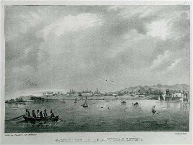 Continuation de la ville à gauche - Rottiers Bernard Eugène Antoine - 1828