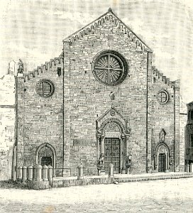 Conversano facciata della cattedrale incisore anonimo 1898