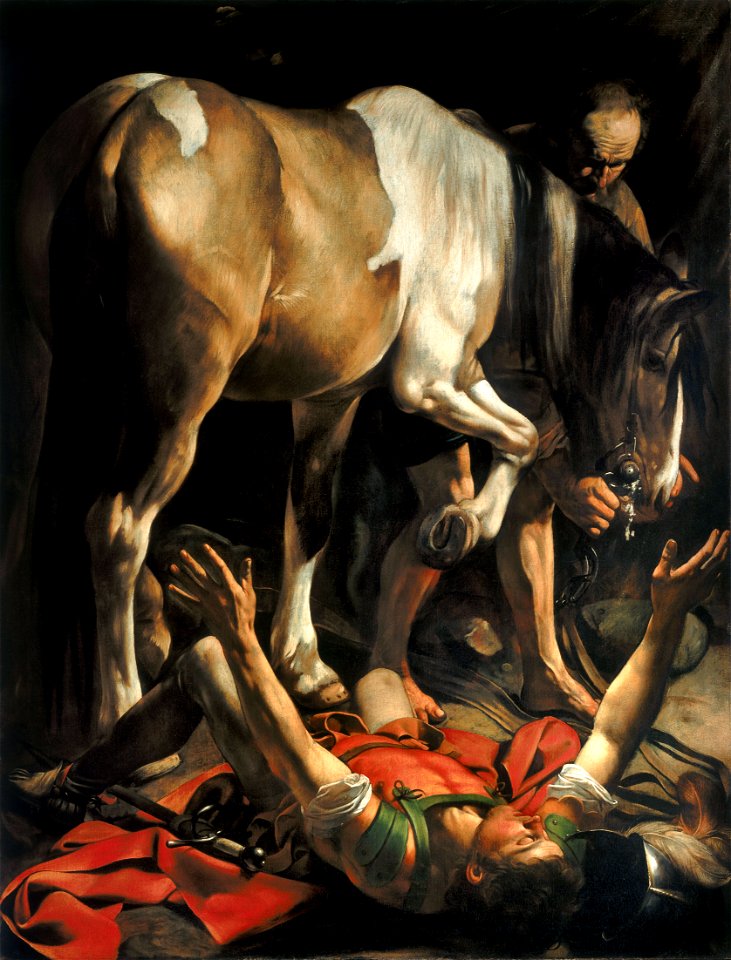 Conversion on the Way to Damascus-Caravaggio (c.1600-1)FXD