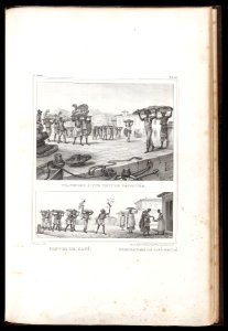 Convoi de café ; Marchandes de café brulé (1), da Coleção Brasiliana Iconográfica