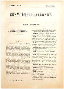 Convorbiri literare - O scrisoare pierduta