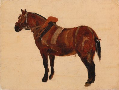 Thomas Sidney Cooper - Study of a Working Horse - Google Art Project