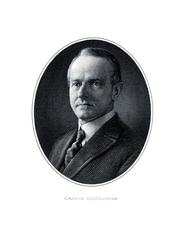 COOLIDGE, Calvin-President (BEP engraved portrait)