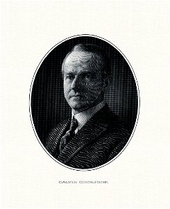 COOLIDGE, Calvin-President (BEP engraved portrait)