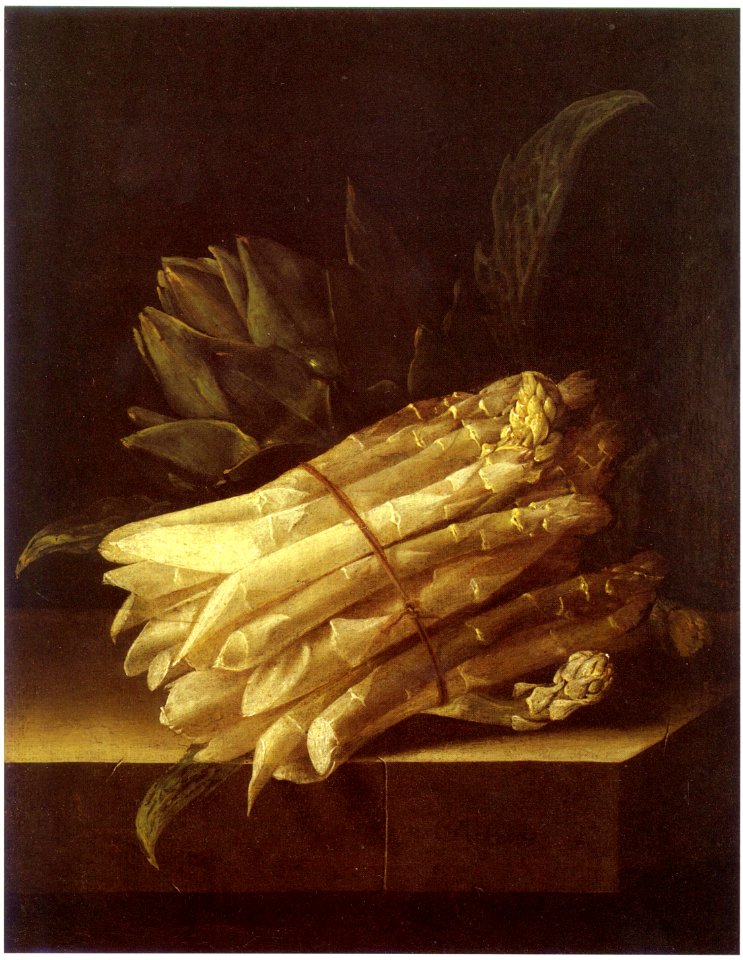 Adriaen Coorte - Still Life with Asparagus and Artichoke