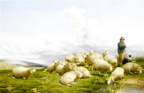 2017-02 Thomas Sidney Cooper - Shepherd with sheep