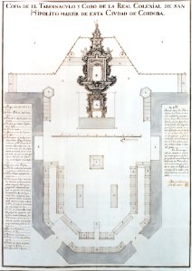 Copia del tabernáculo y coro de la Colegiata de San Hipólito - Manuel Sánchez Sandoval