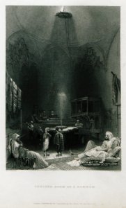 Cooling room of a hammam - Pardoe Julia - 1838