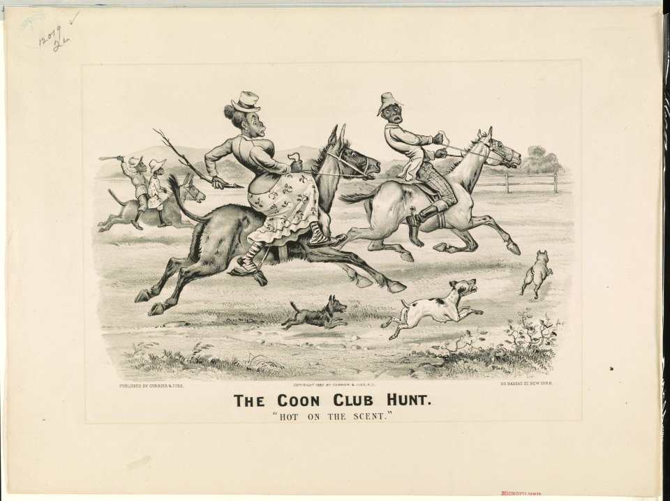 Coon club hunt- Hot on the Scent LCCN91722796