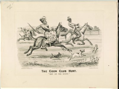 Coon club hunt- Hot on the Scent LCCN91722796