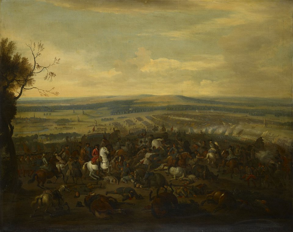 Copy after Jan van Huchtenburgh (Haarlem 1647-Amsterdam 1733) - The Battle of Oudenarde, 1708. - RCIN 404900 - Royal Collection