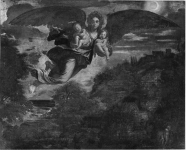Copy after Annibale Carracci (Bologna 1560-Rome 1609) - Night in Flight - RCIN 403246 - Royal Collection