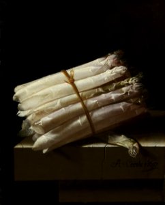 Adriaen Coorte - Still Life with Asparagus. Free illustration for personal and commercial use.