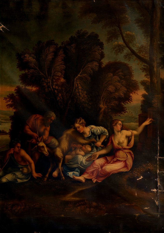 Copy after Giulio Romano (Rome c. 1499-Mantua 1546) - The Nurture of Jupiter - RCIN 402777 - Royal Collection