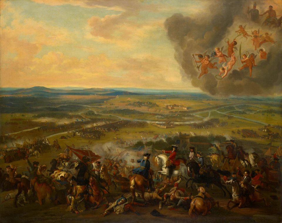 Copy after Jan van Huchtenburgh (Haarlem 1647-Amsterdam 1733) - The Battle of Cassano, 1705. - RCIN 404896 - Royal Collection
