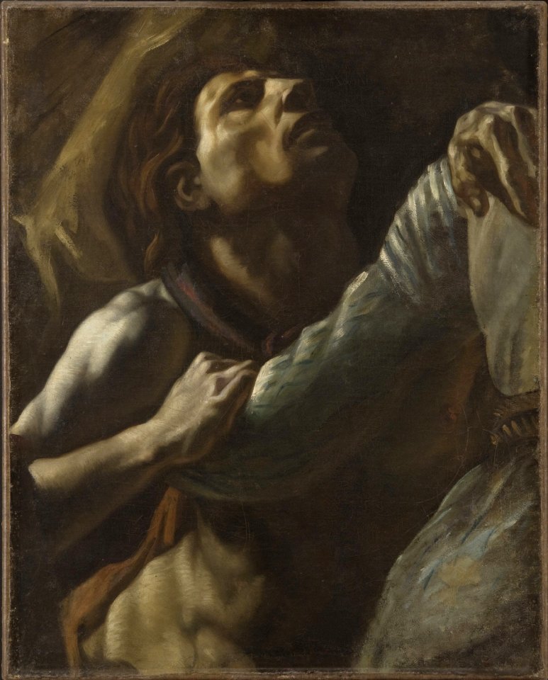 Copy after Jean-Louis-André-Theodore Géricault - Figure from The Raft of the Medusa, Cat. 795