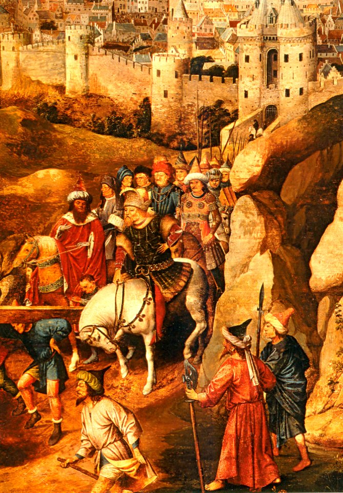 Copy of a lost painting by Jan van Eyck, with Emperor Sigismund in the middle
