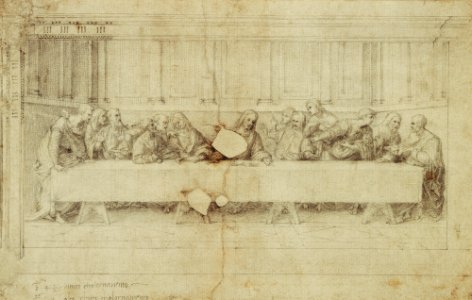 Copy after Leonardo da Vinci - RCIN 912541, The Last Supper c.1520