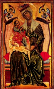 Coppo di marcovaldo, madonna col bambino di orvieto, museo dell'opera del duomo, 1270 circa, 135x238cm