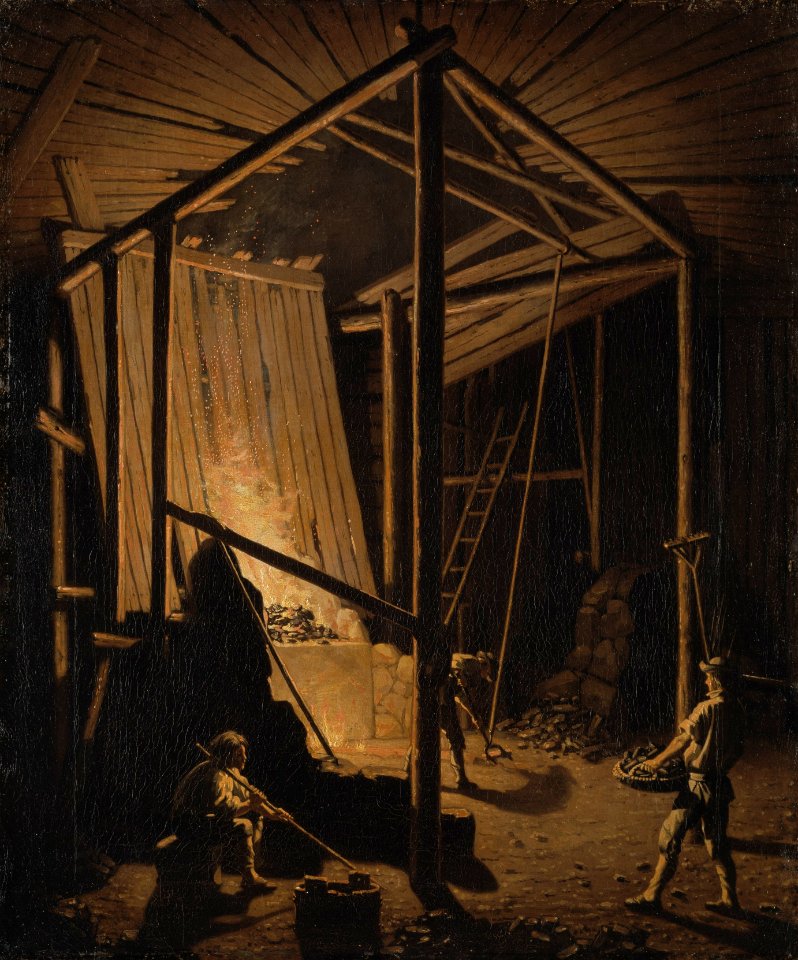 Copper Foundry at the Falun Mine (Pehr Hilleström d.ä.) - Nationalmuseum - 23796