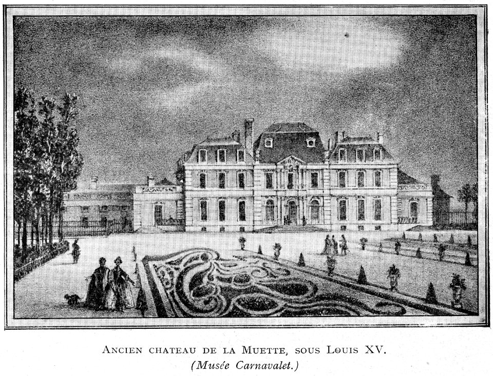 Corbel018 Ancien ch6ateau de la Muette, sous Louis XV. (Musée Carnavalet)