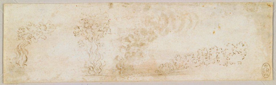 Copy after Leonardo da Vinci - RCIN 912403, Flames and smoke blown by the wind c.1510-20