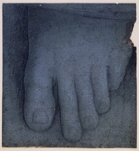 Copy after Leonardo da Vinci - RCIN 912537, The foot of St Anne c.1517-20