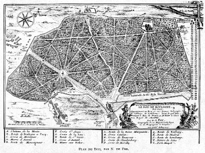 Corbel004 Plan du Bois, par N. de Fer (Bois de Boulogne)