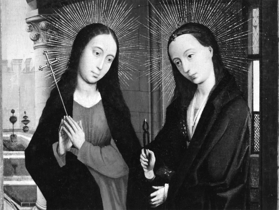 Copy of Rogier van der Weyden - Saints Margaret and Apollonia - b195141