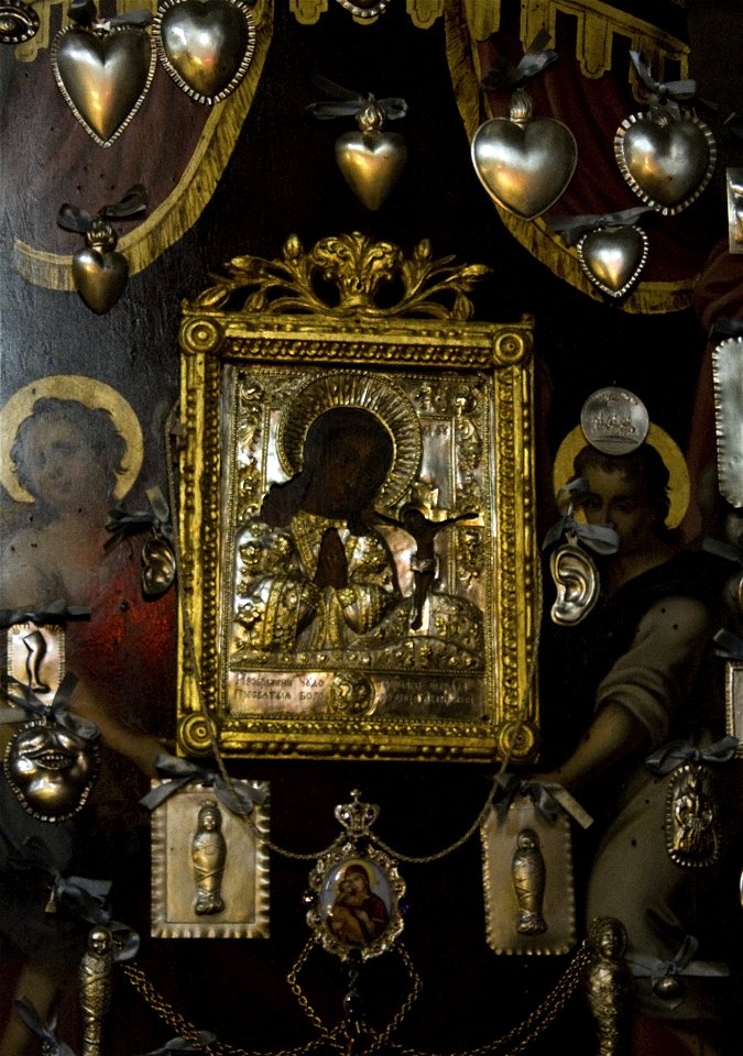 Copy of the Ahtirca icon of Christ and God's mother in Miskolc