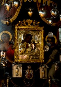 Copy of the Ahtirca icon of Christ and God's mother in Miskolc