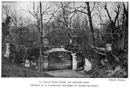 Corbel017 La Folie Saint-James, façade sur l'Avenue de Madrid (Bulletin de la Commission Historique de Neuilly-sur-Seine)